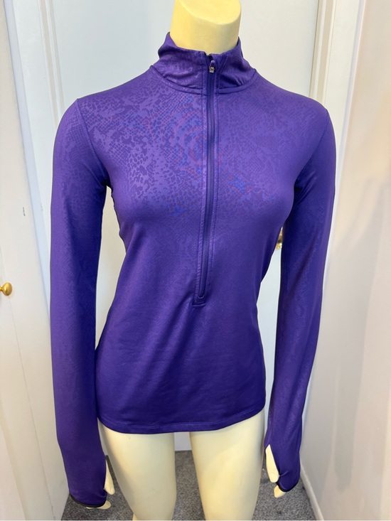 Nike Tops - Nike Purple Long-Sleeve Quarter Zip Performance Top
